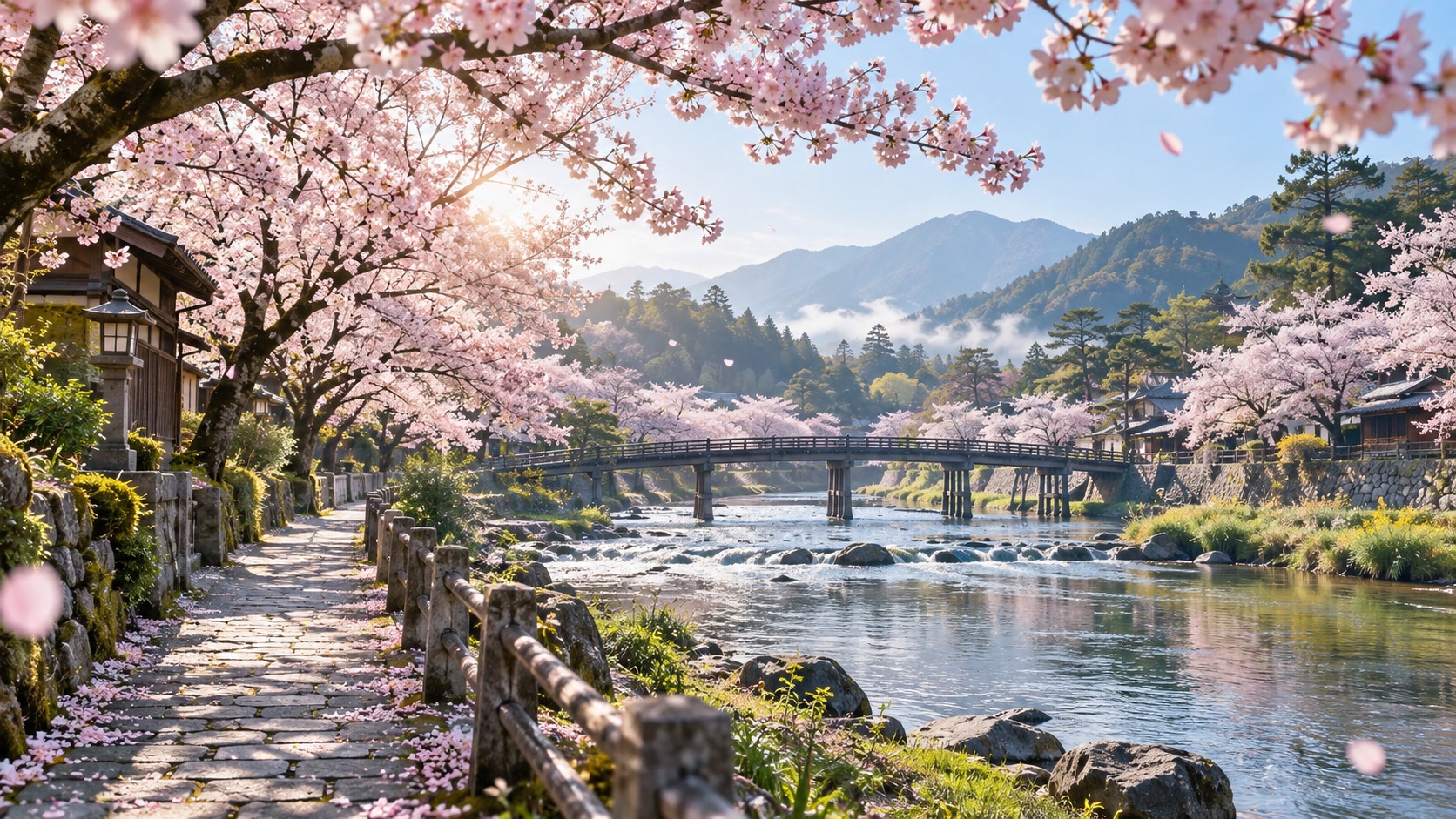 春の桜の風景